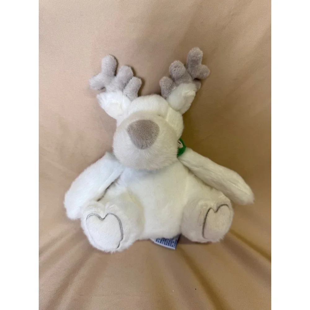 Bath & Body Works White Reindeer Plush Grey Antlers Heart Paws Holiday 2009